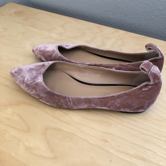 BANANA REPUBLIC Velvet Pointed Toe Ballet Flats - Picture 9 of 15